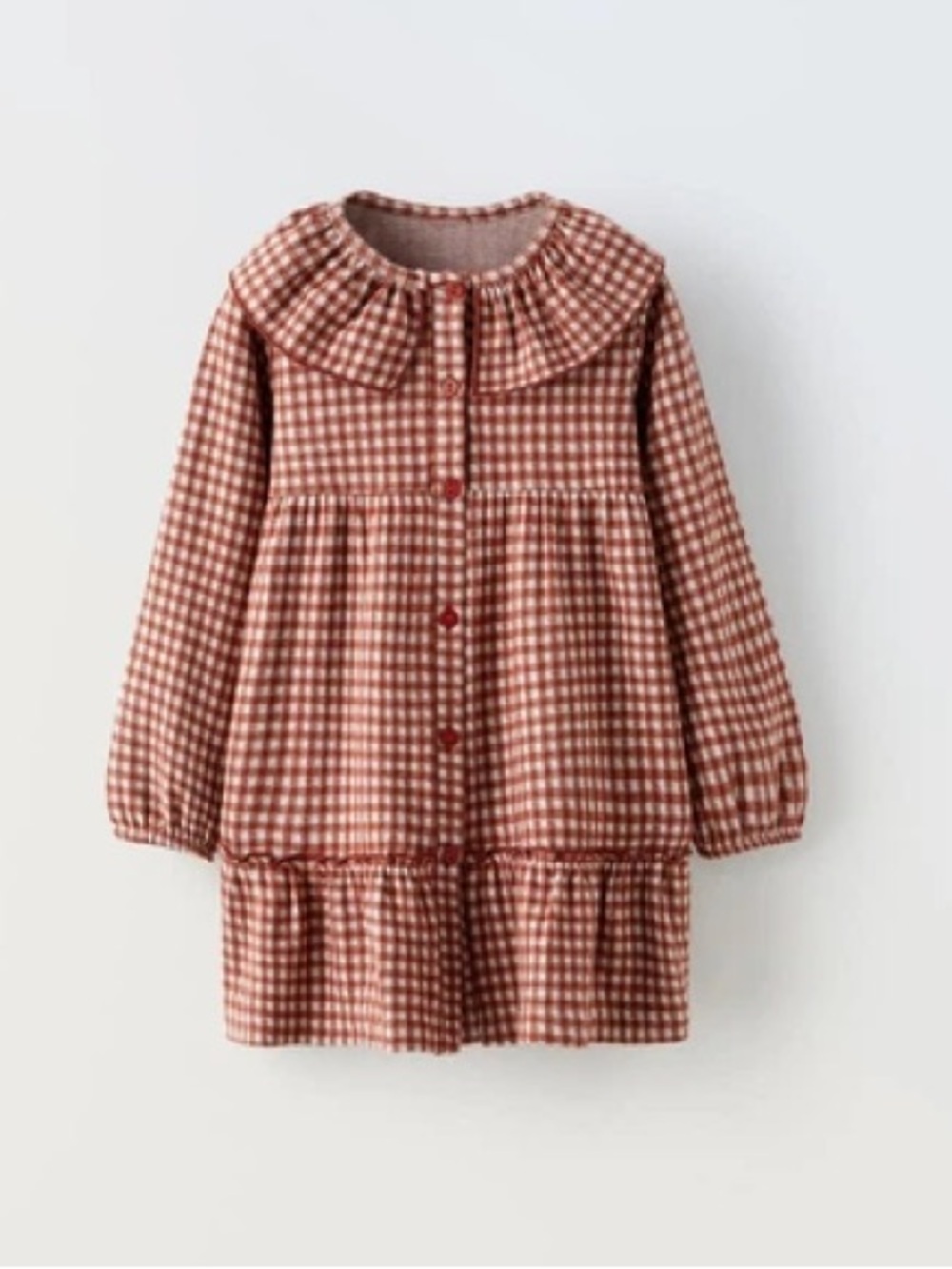 Zara knit gingham dress 5/6